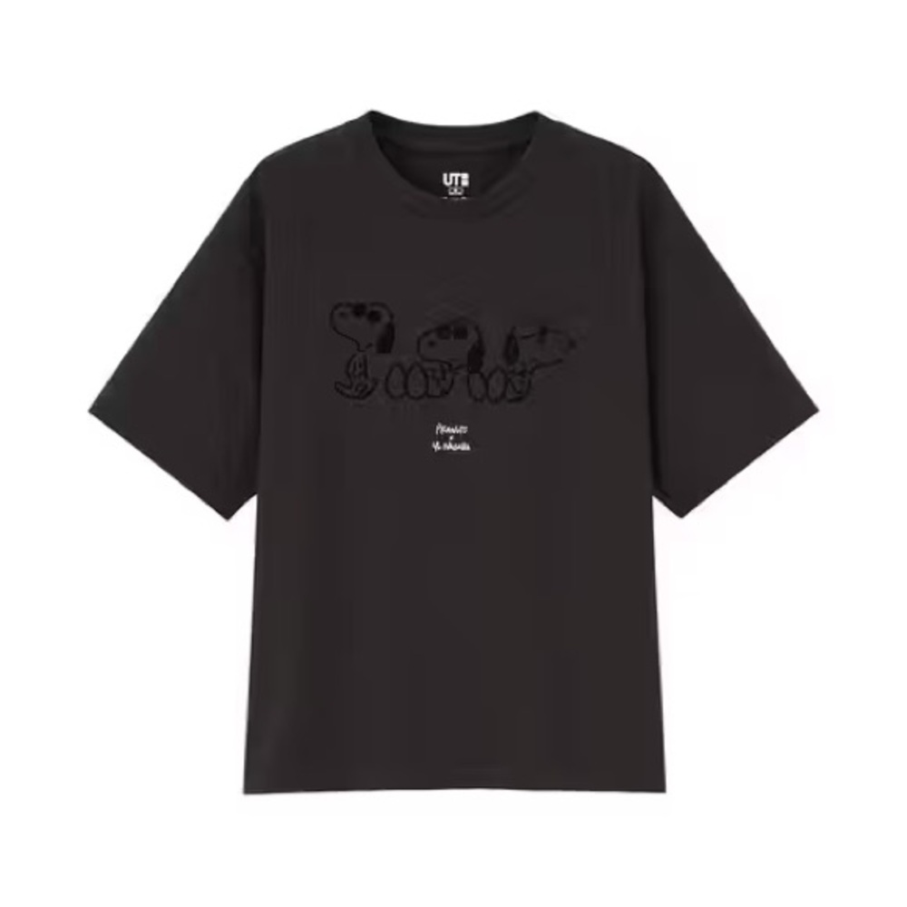 Uniqlo X Yu Nagaba Snoopy Black Graphic T-Shirt